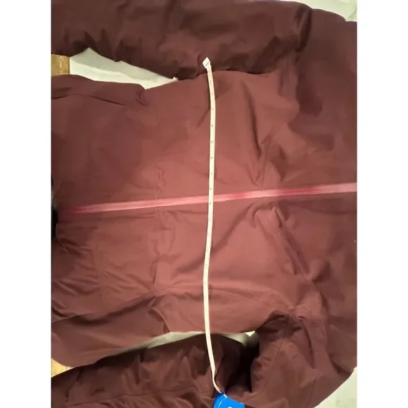 Lululemon NWOT Sleet Street Down Coat Eggplant Hooded Puffer Sz 8 - Picture 7 of 9